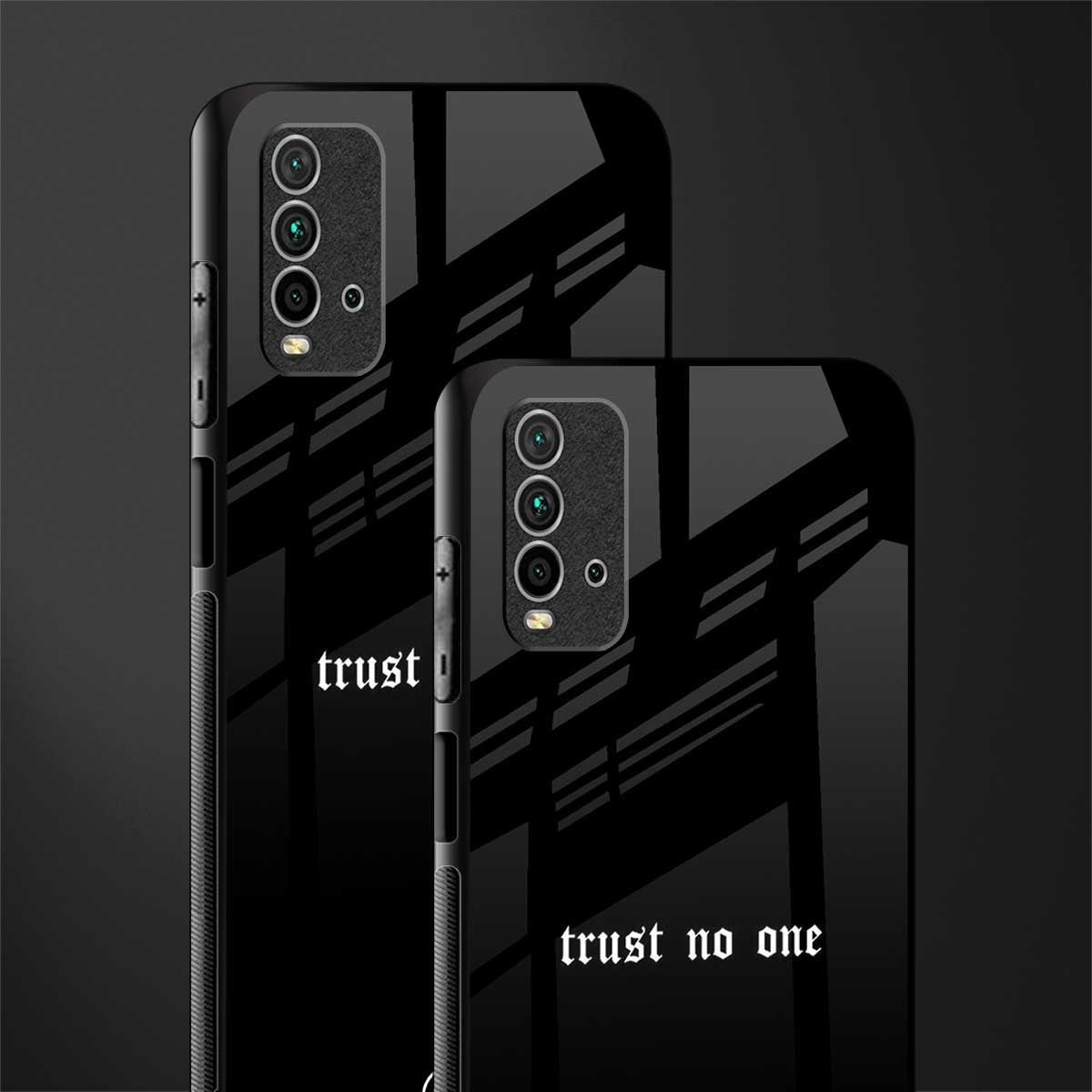 trust no one aesthetic quote glass case for redmi 9 power image-2