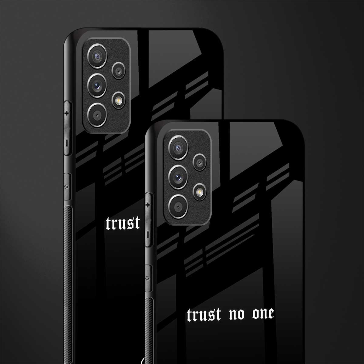 trust no one aesthetic quote glass case for samsung galaxy a72 image-2