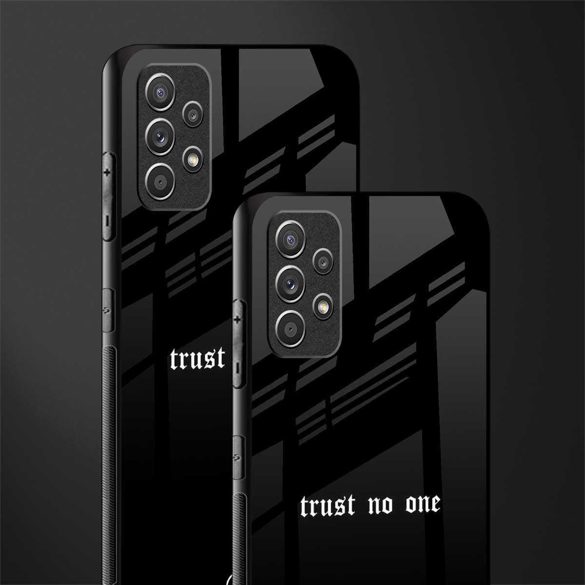 trust no one aesthetic quote glass case for samsung galaxy a32 4g image-2
