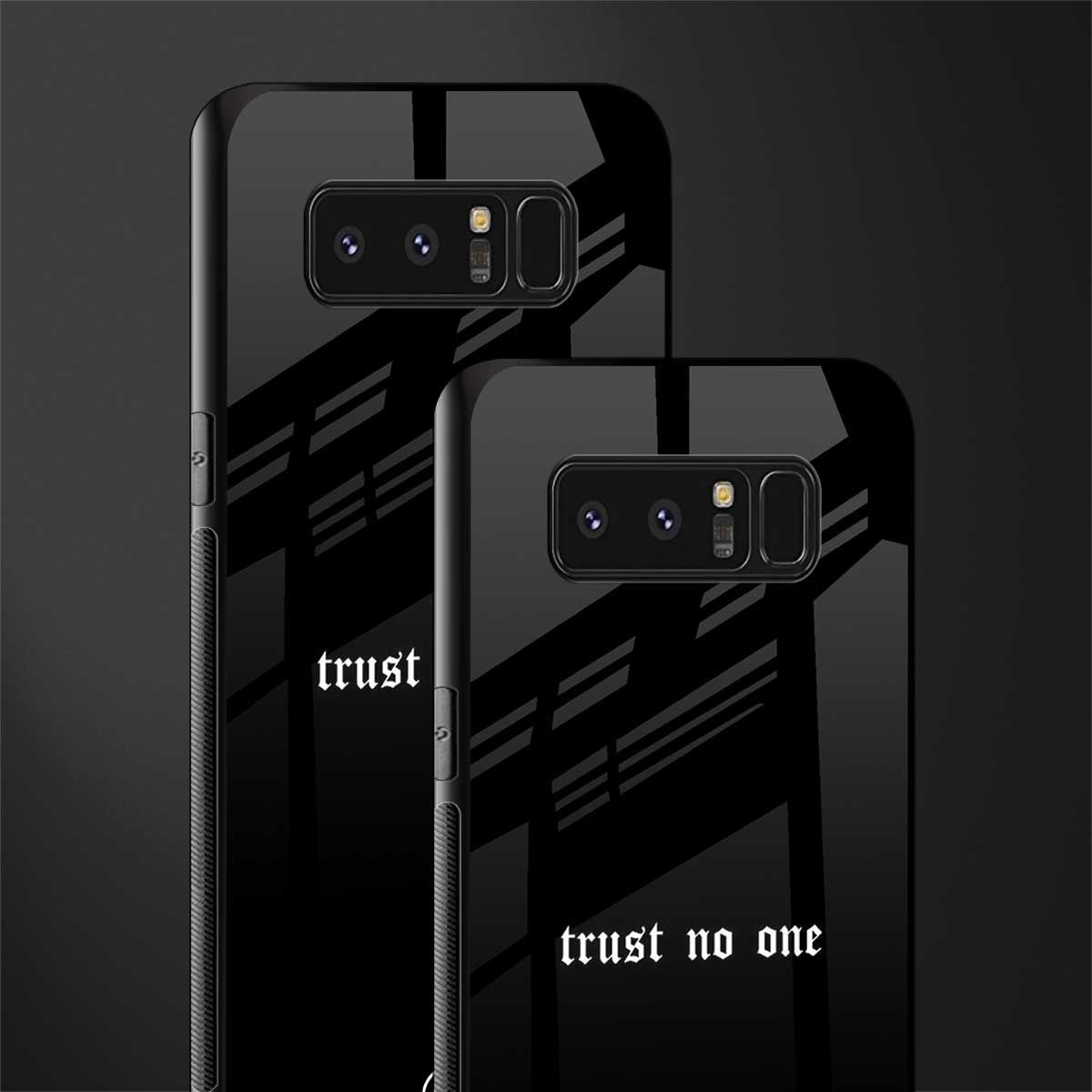 trust no one aesthetic quote glass case for samsung galaxy note 8 image-2
