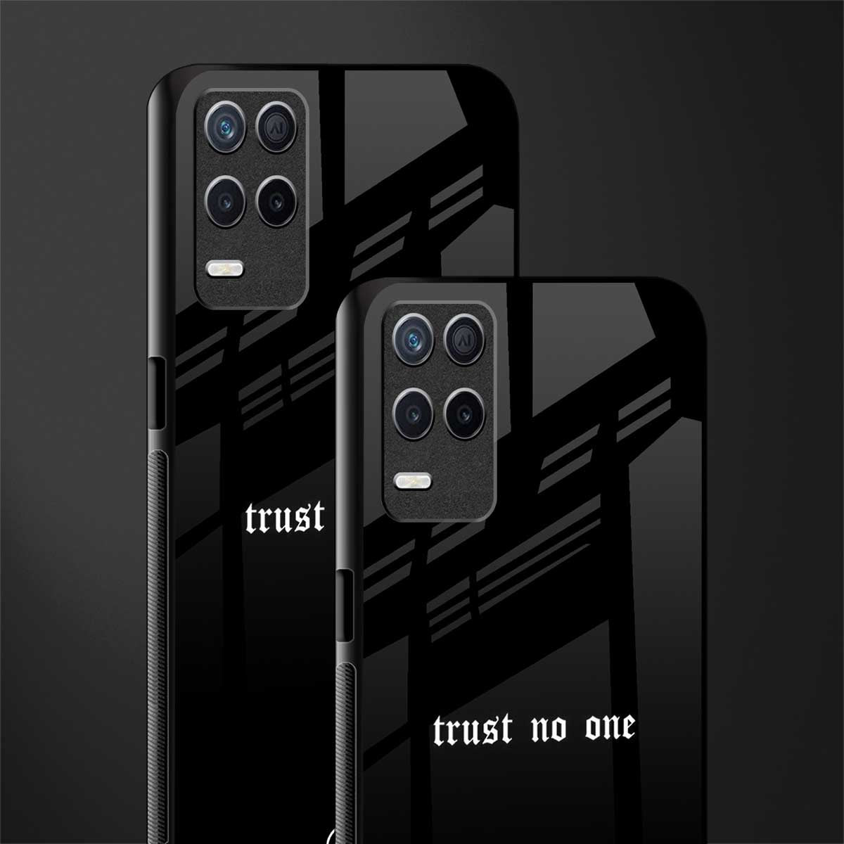 trust no one aesthetic quote glass case for realme narzo 30 5g image-2
