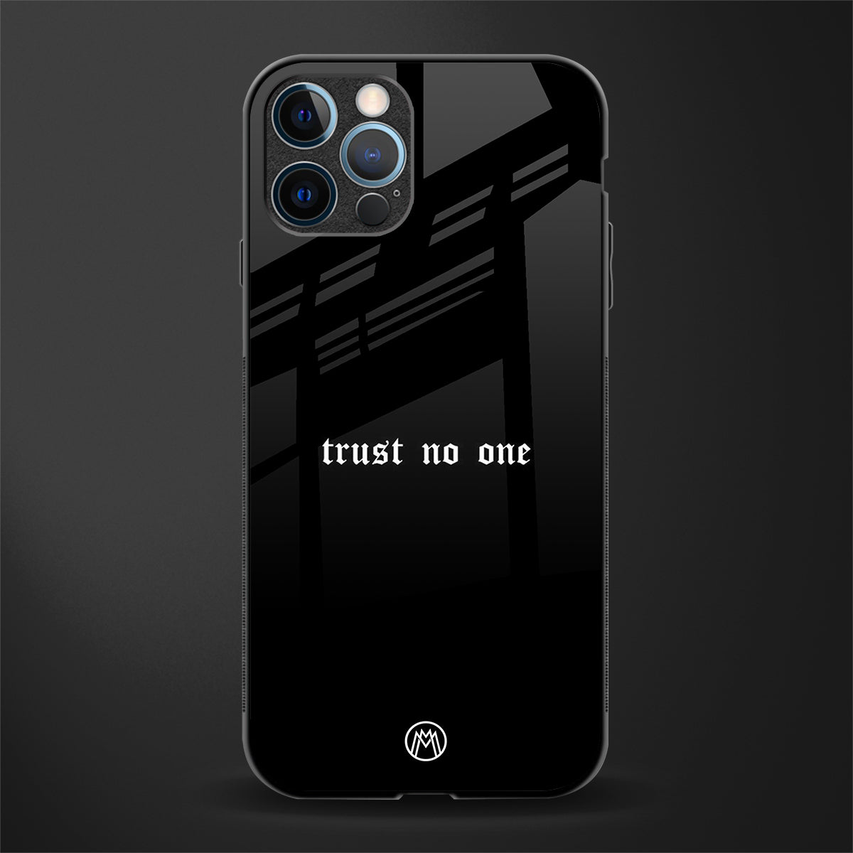 trust no one aesthetic quote glass case for iphone 12 pro max image