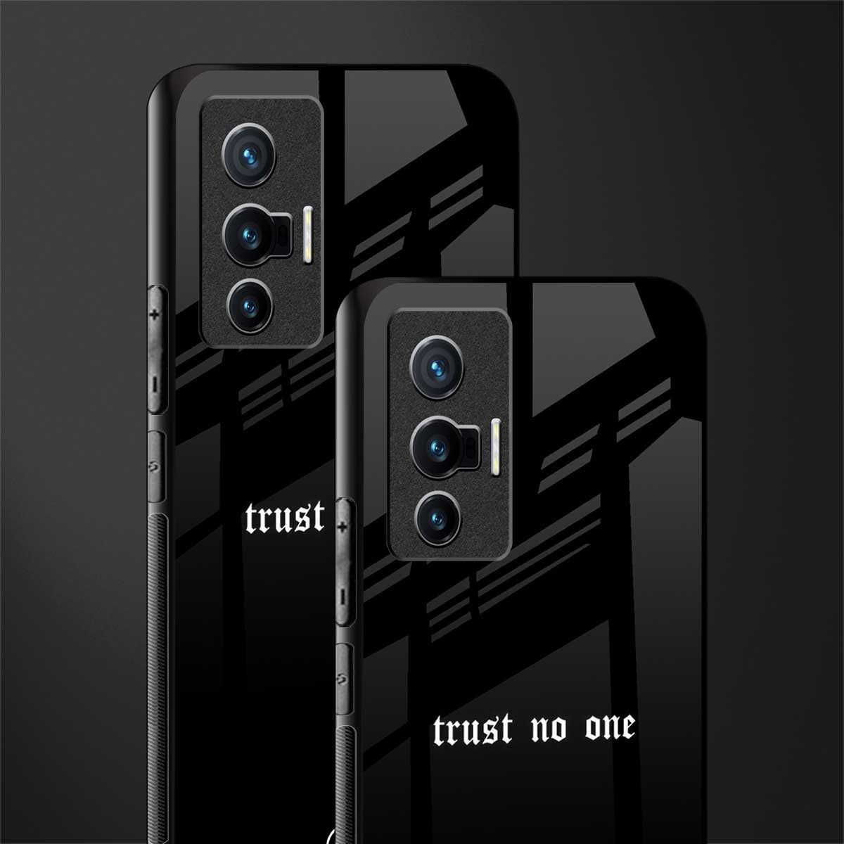 trust no one aesthetic quote glass case for vivo x70 image-2