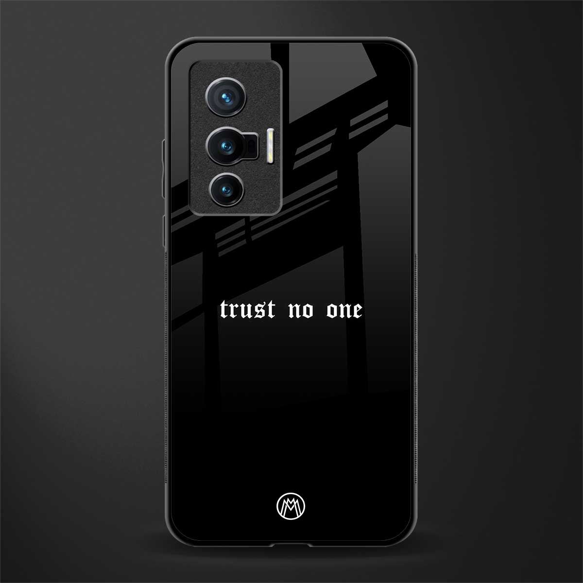 trust no one aesthetic quote glass case for vivo x70 image