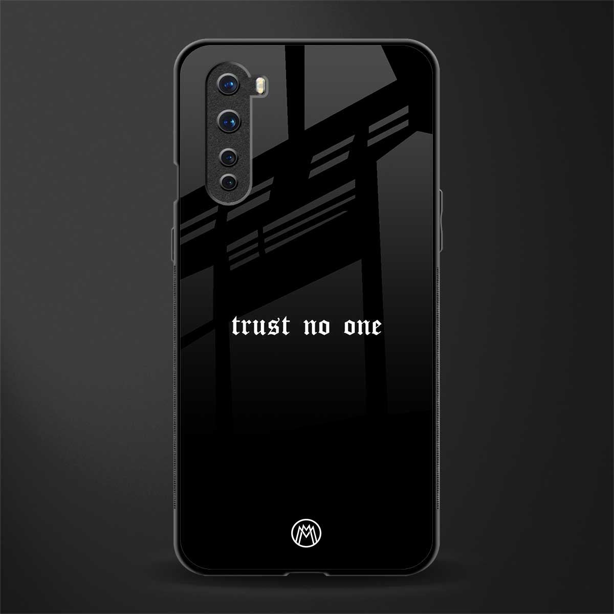 trust no one aesthetic quote glass case for oneplus nord ac2001 image