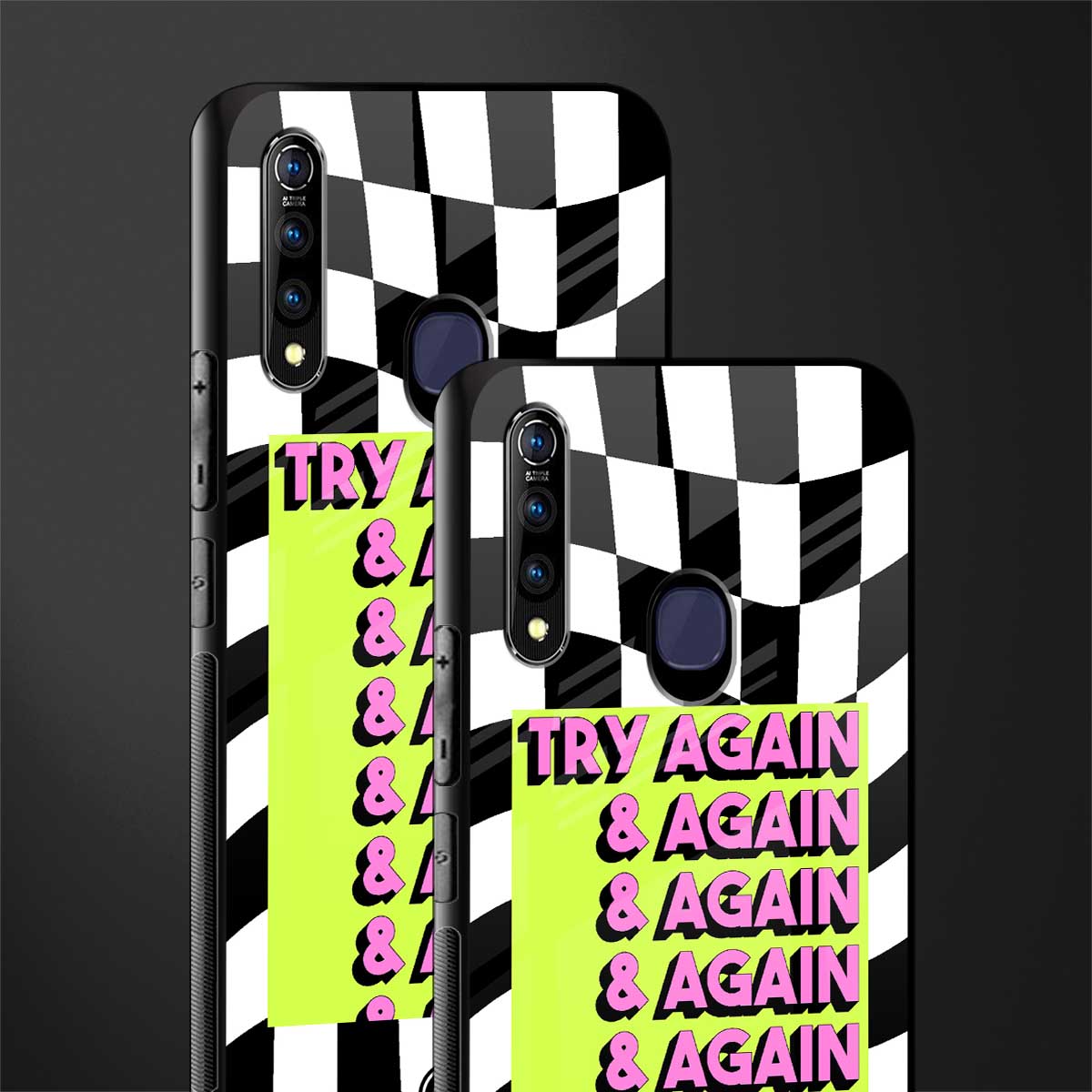 try again glass case for vivo z1 pro image-2