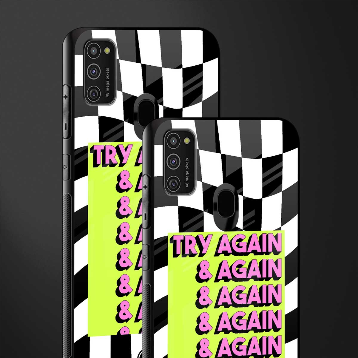 try again glass case for samsung galaxy m21 image-2