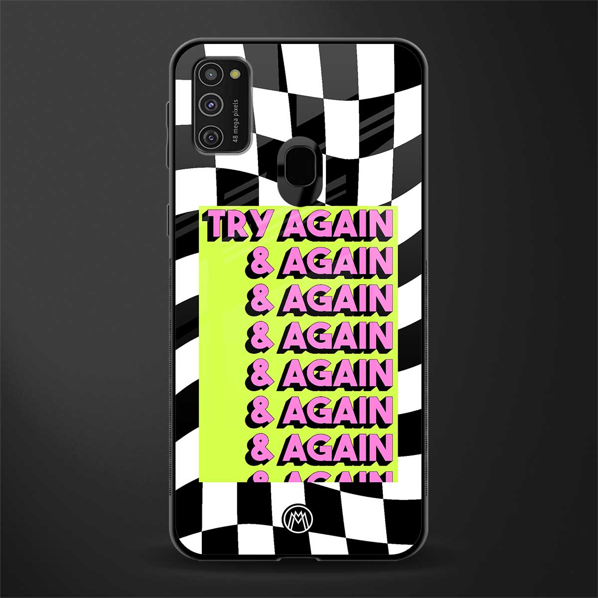 try again glass case for samsung galaxy m21 image