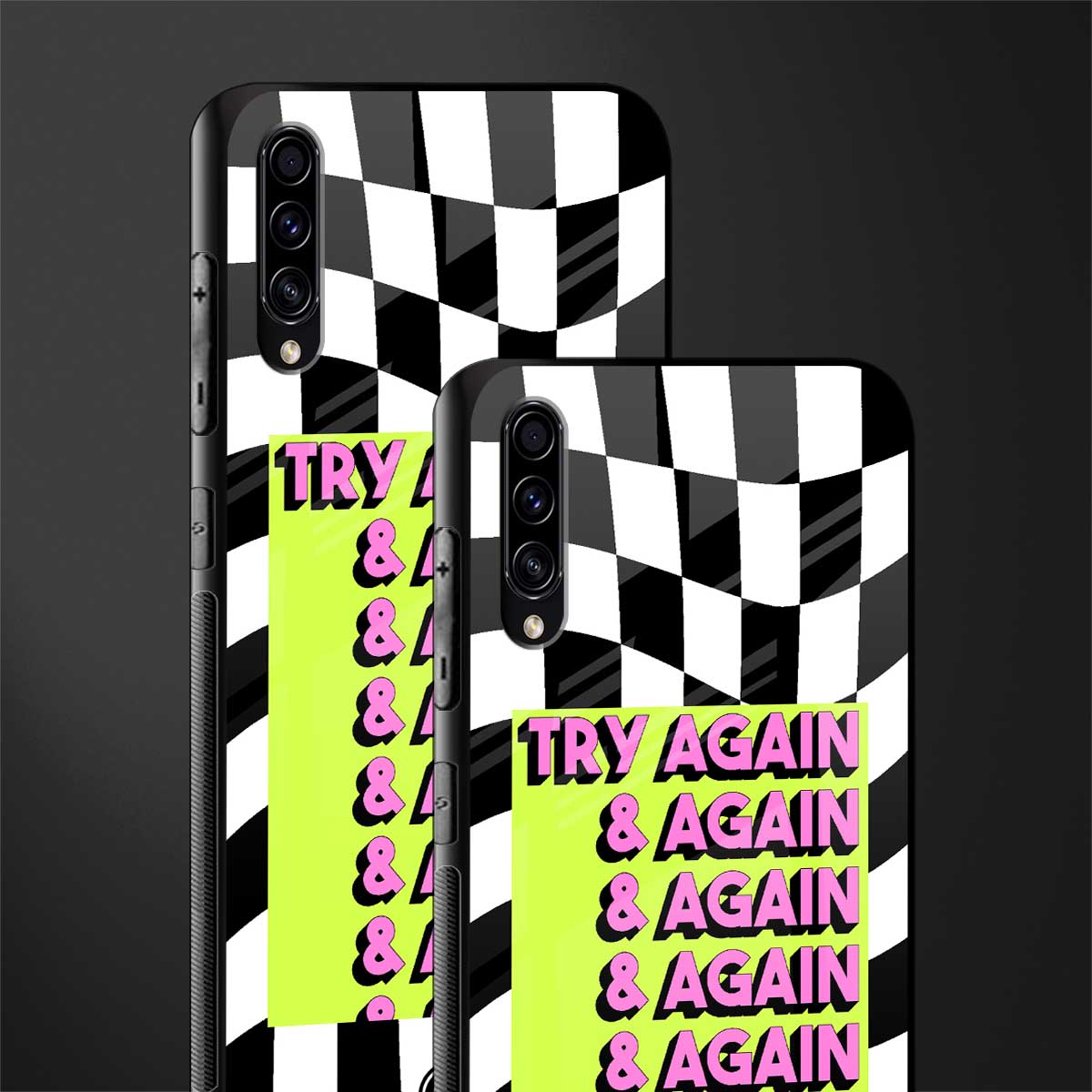try again glass case for samsung galaxy a70 image-2