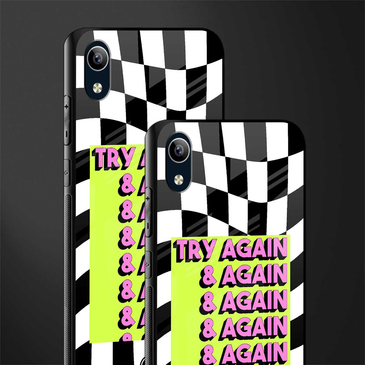 try again glass case for vivo y90 image-2