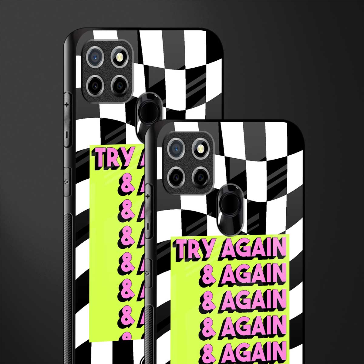 try again glass case for realme narzo 20 image-2