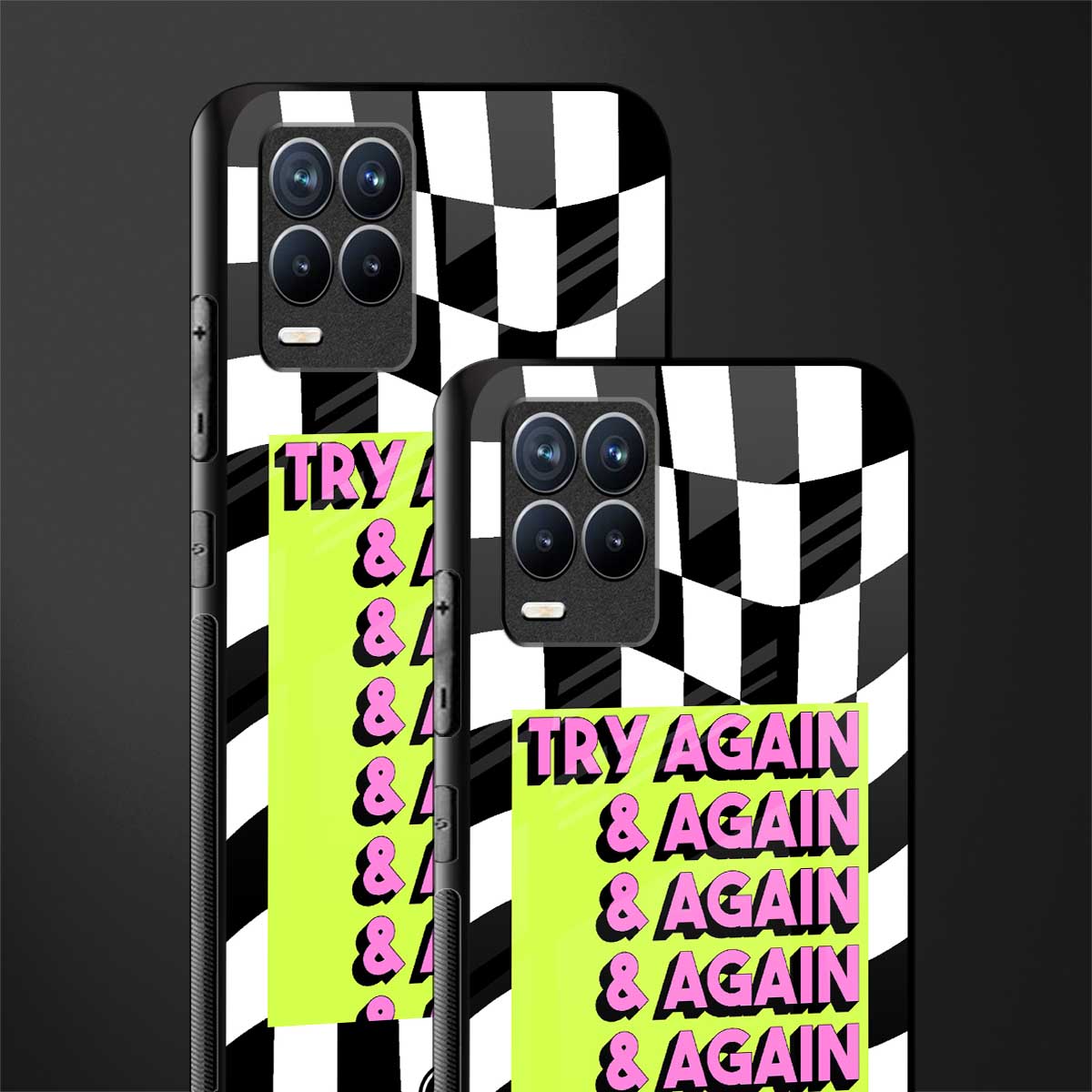 try again glass case for realme 8 4g image-2