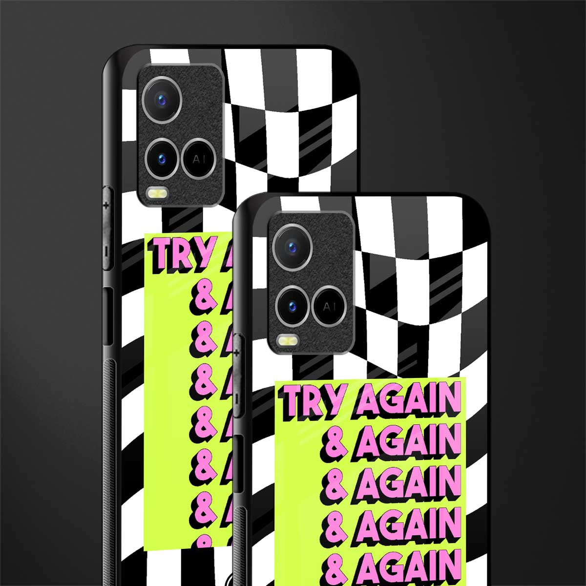 try again glass case for vivo y33s vivo y33t image-2
