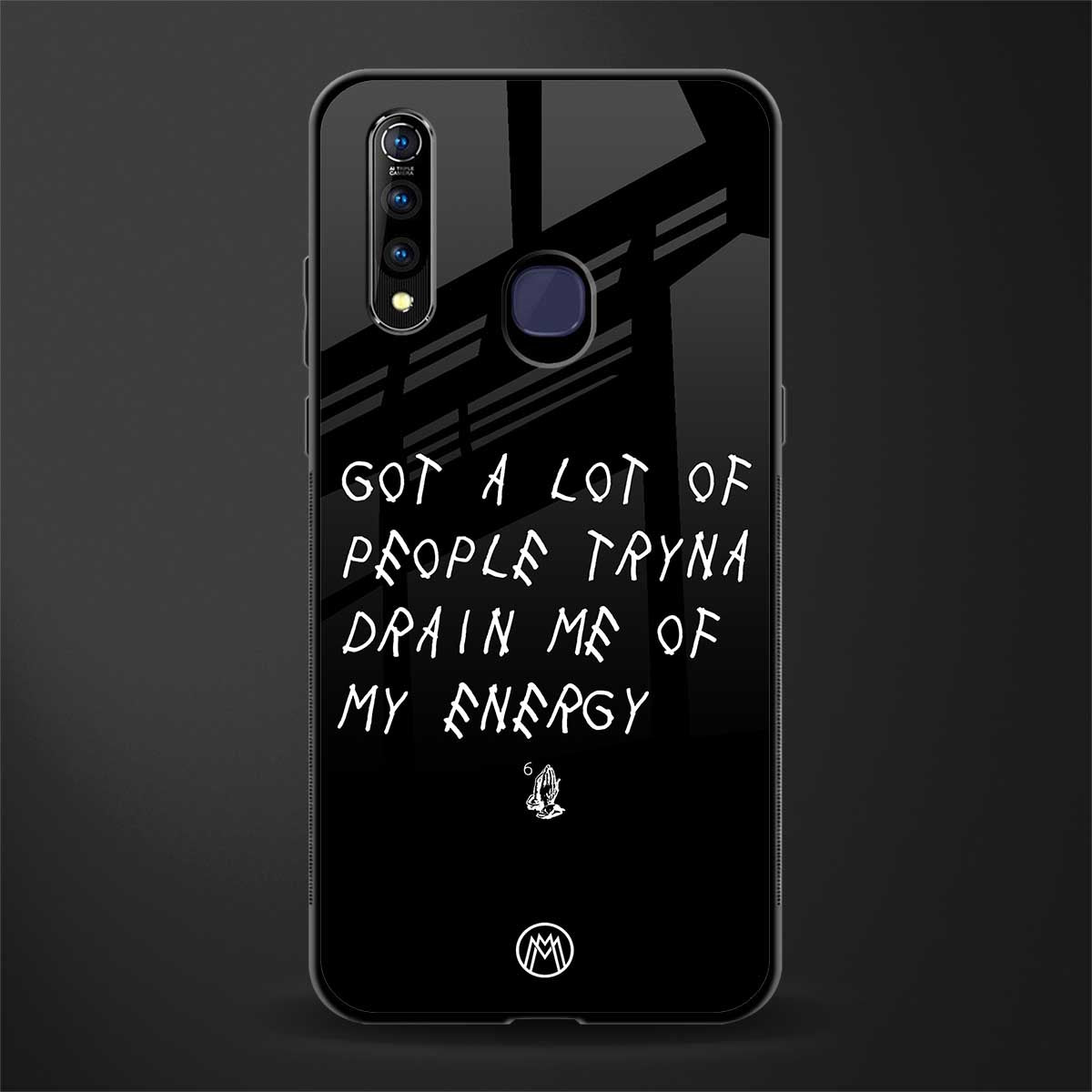 tryna drain my energy glass case for vivo z1 pro image