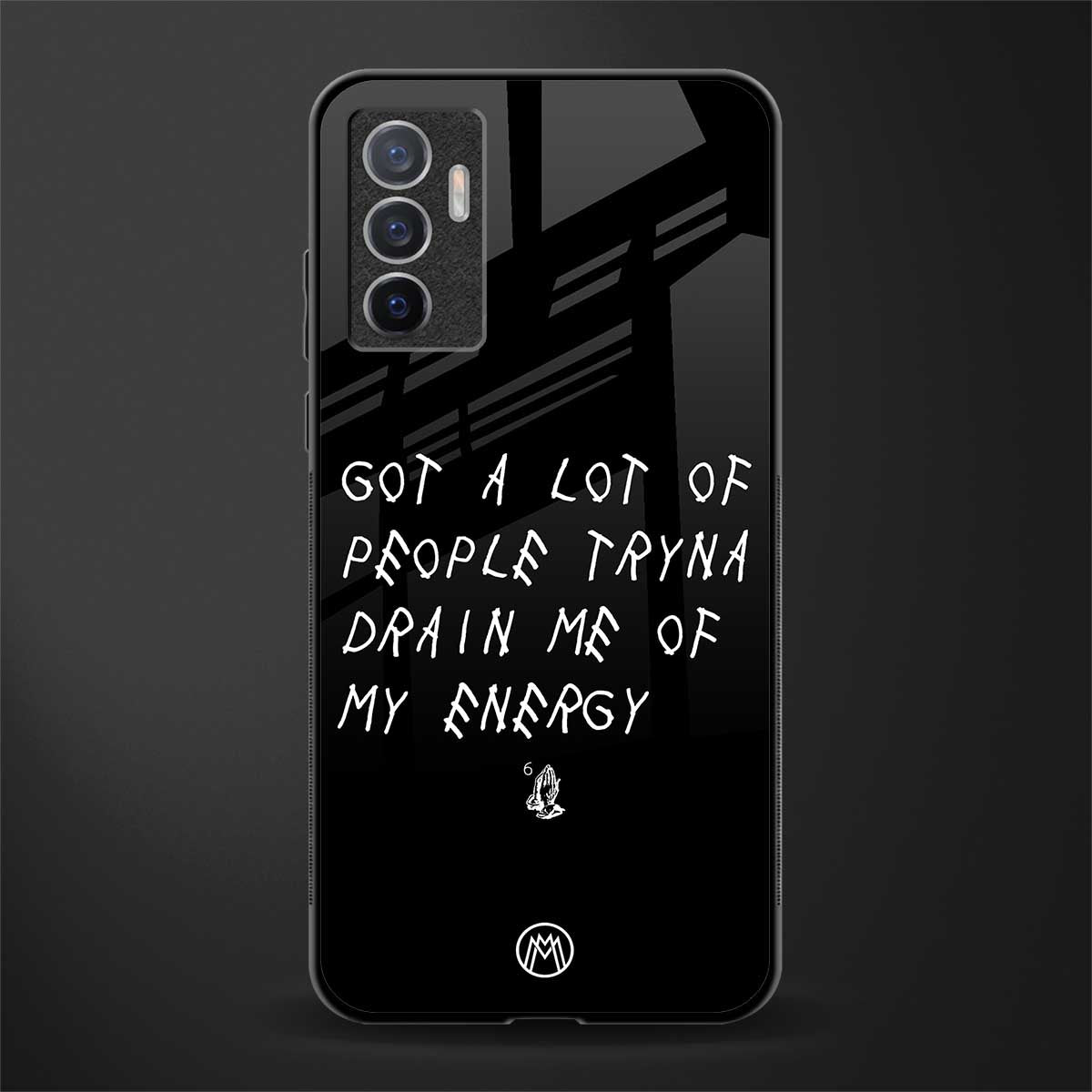 tryna drain my energy glass case for vivo v23e image