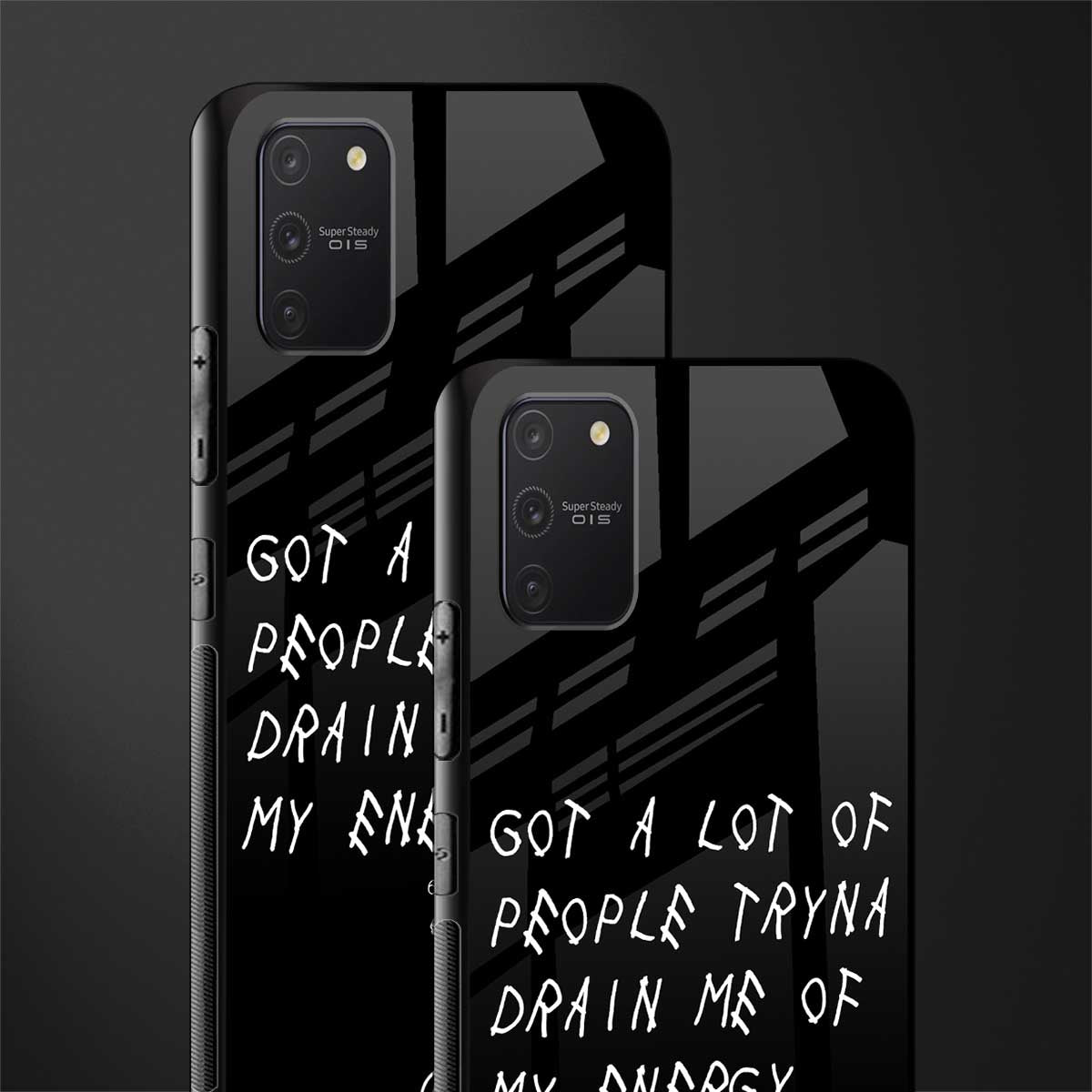tryna drain my energy glass case for samsung galaxy s10 lite image-2