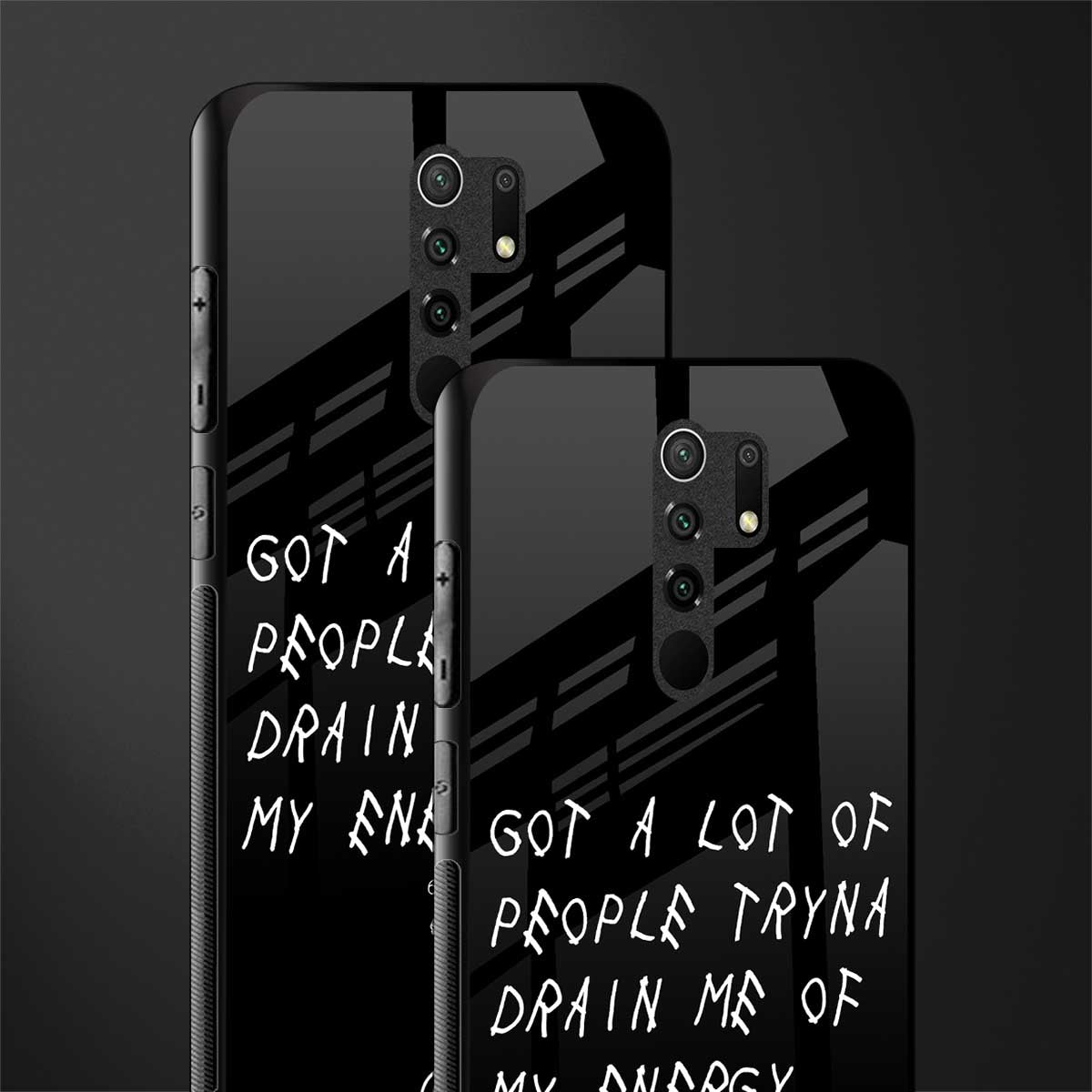 tryna drain my energy glass case for poco m2 reloaded image-2