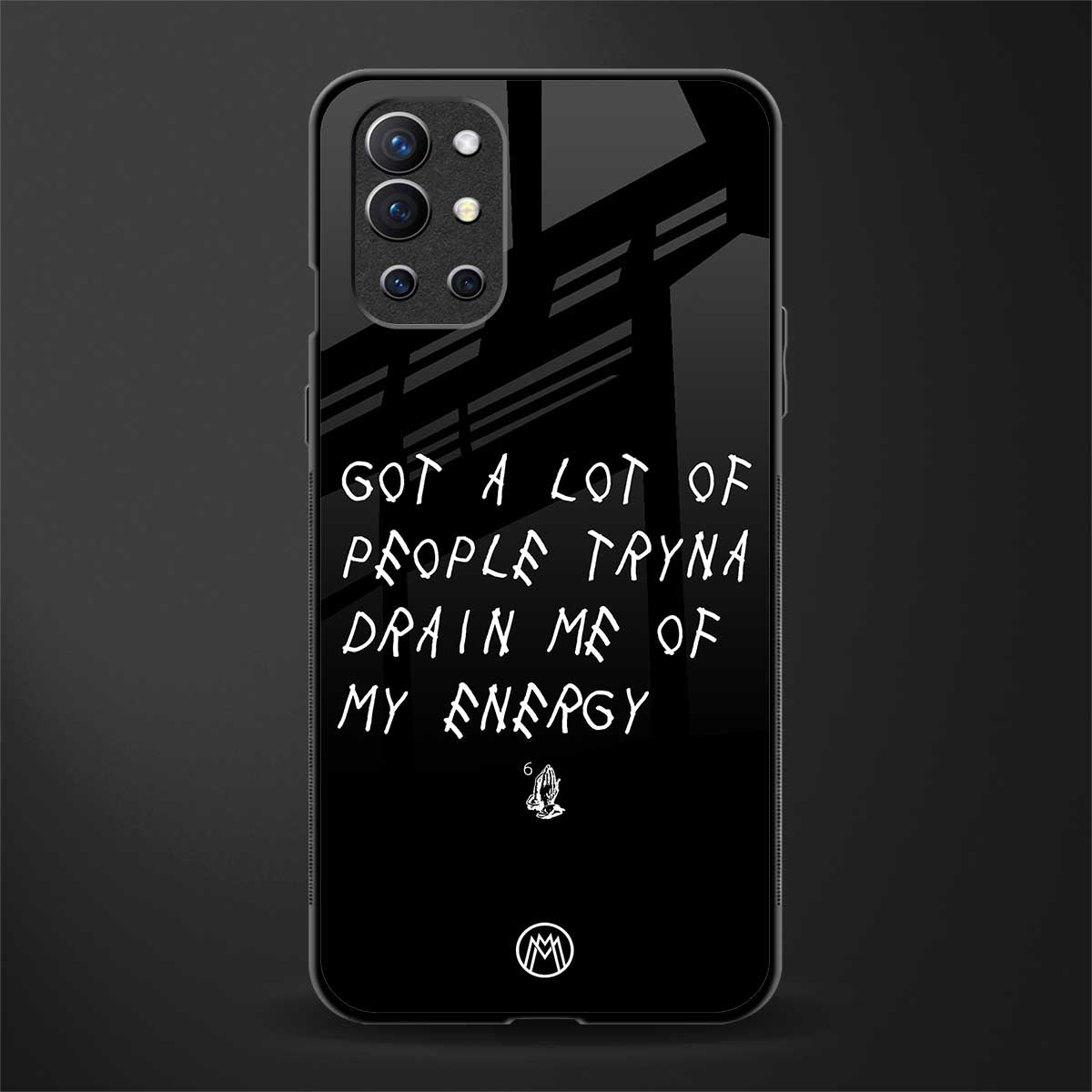 tryna drain my energy glass case for oneplus 9r image
