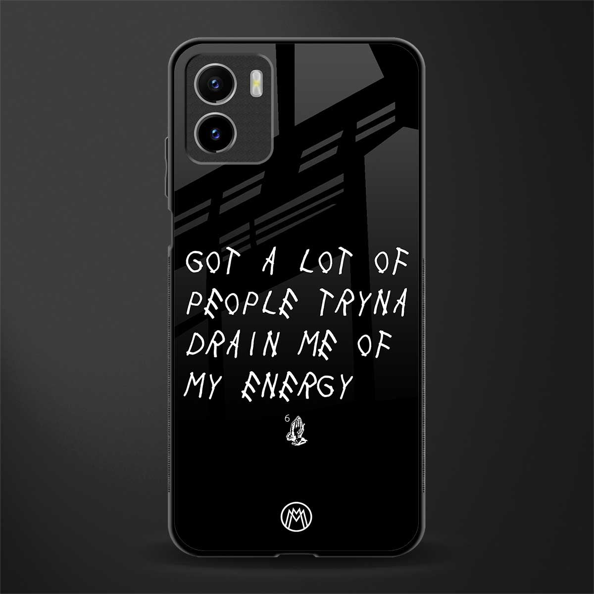 tryna drain my energy glass case for vivo y15s image