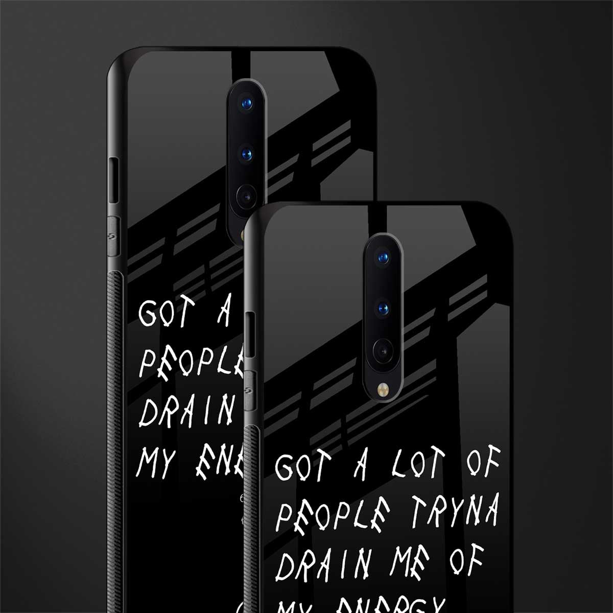 tryna drain my energy glass case for oneplus 8 image-2