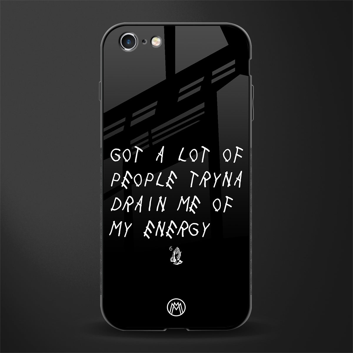 tryna drain my energy glass case for iphone 6 image