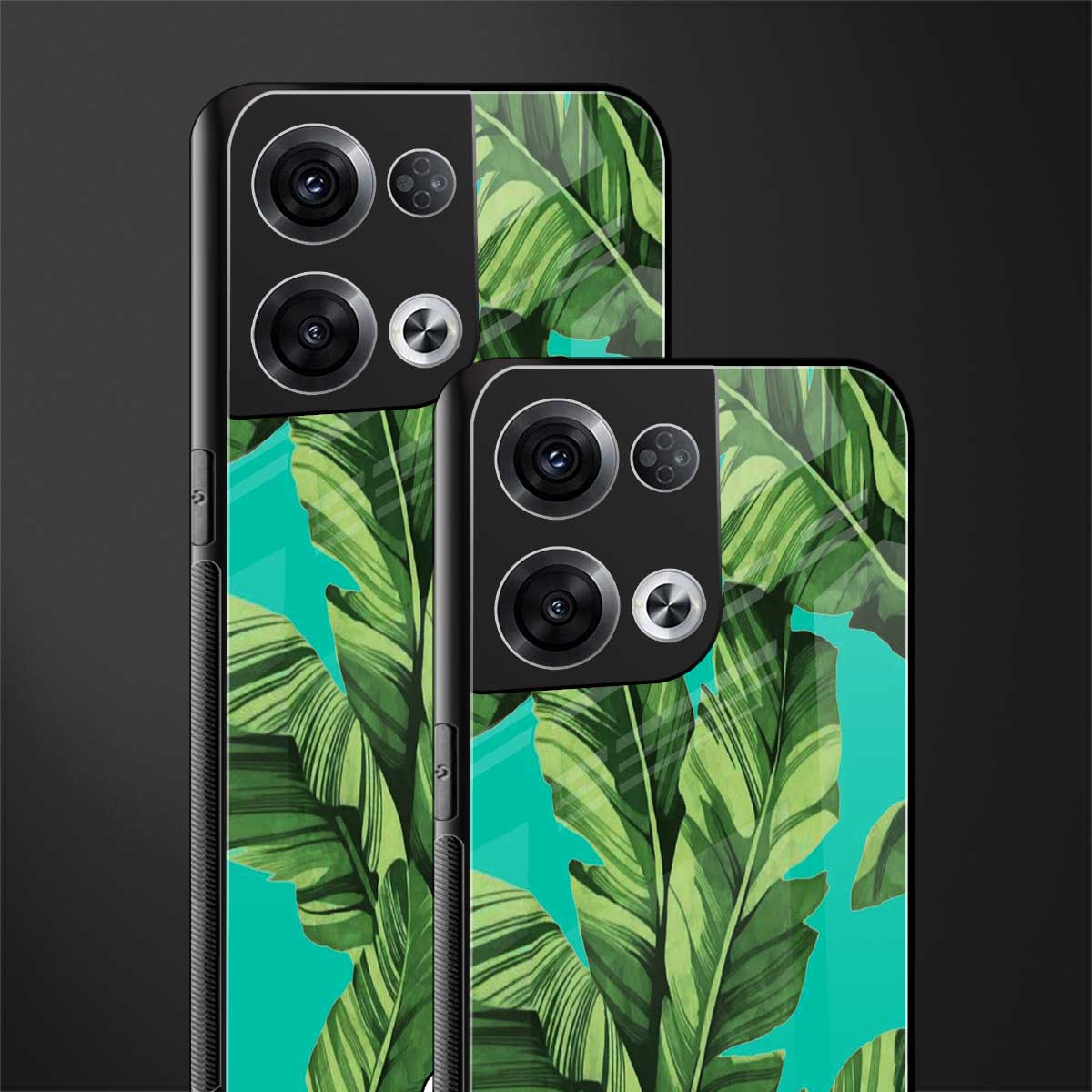 ubud jungle back phone cover | glass case for oppo reno 8
