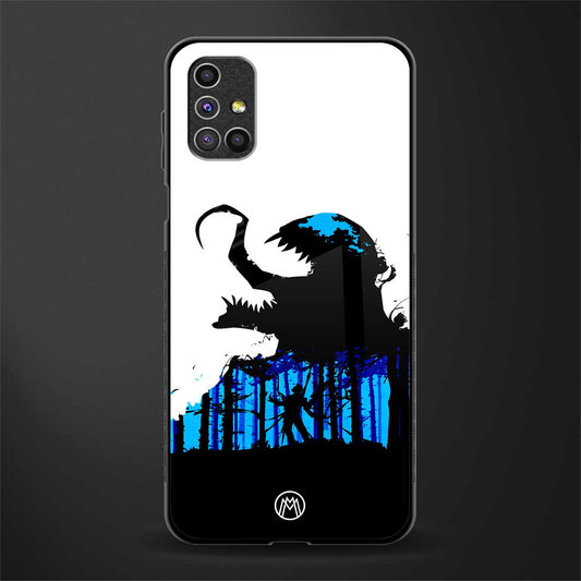 venom minimalistic glass case for samsung galaxy m31s image