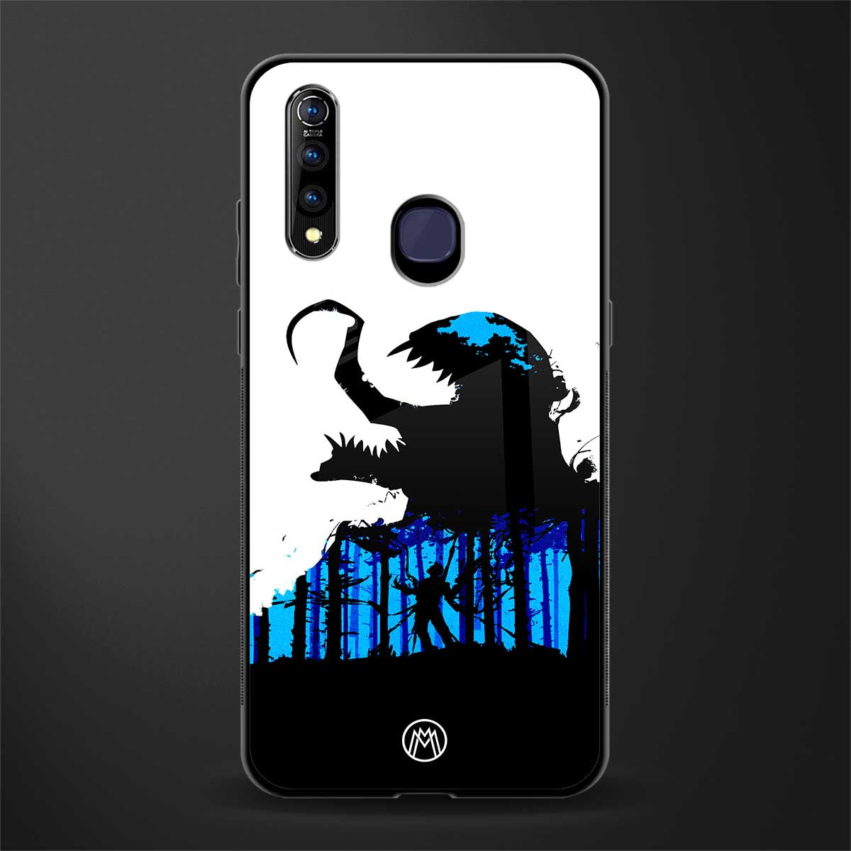 venom minimalistic glass case for vivo z1 pro image