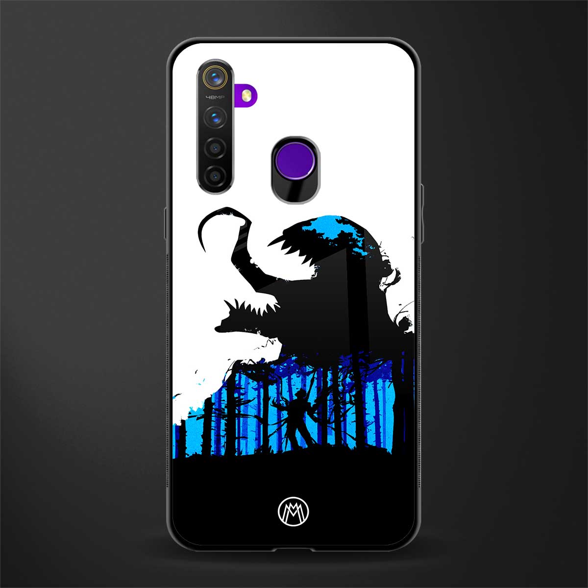 venom minimalistic glass case for realme 5s image