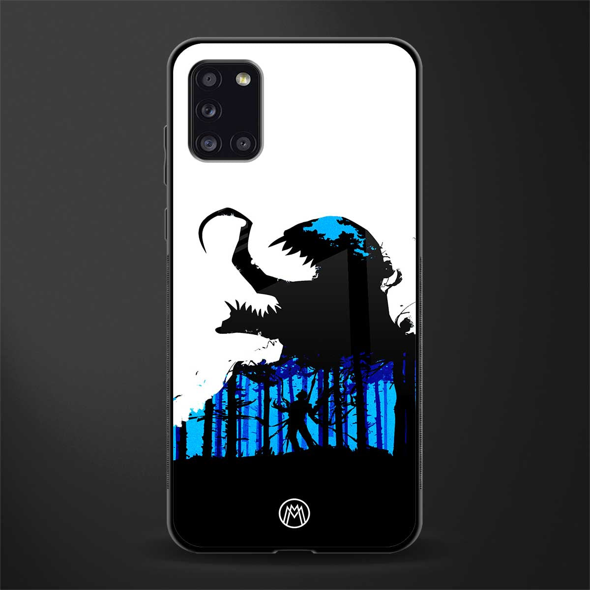 venom minimalistic glass case for samsung galaxy a31 image