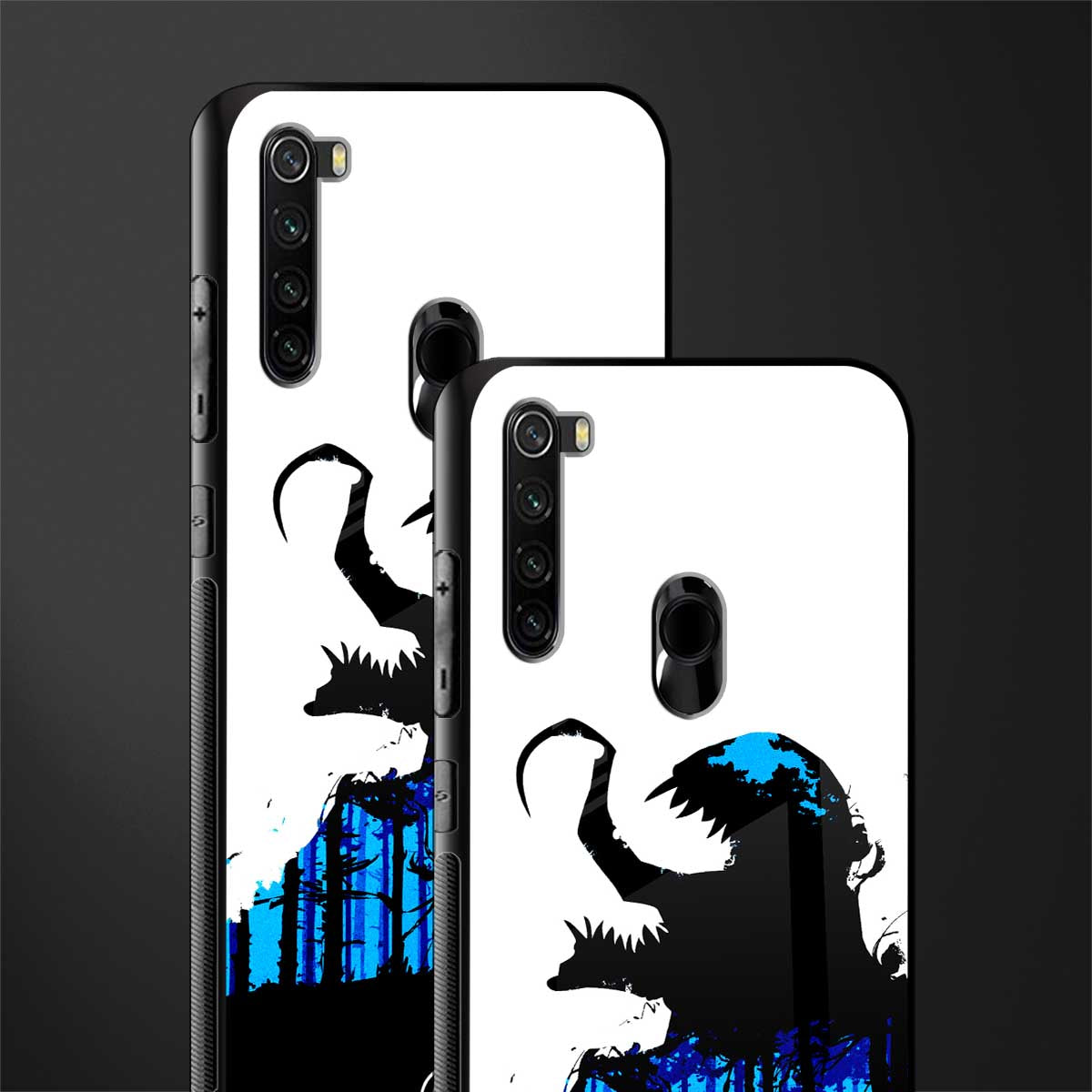 venom minimalistic glass case for redmi note 8 image-2