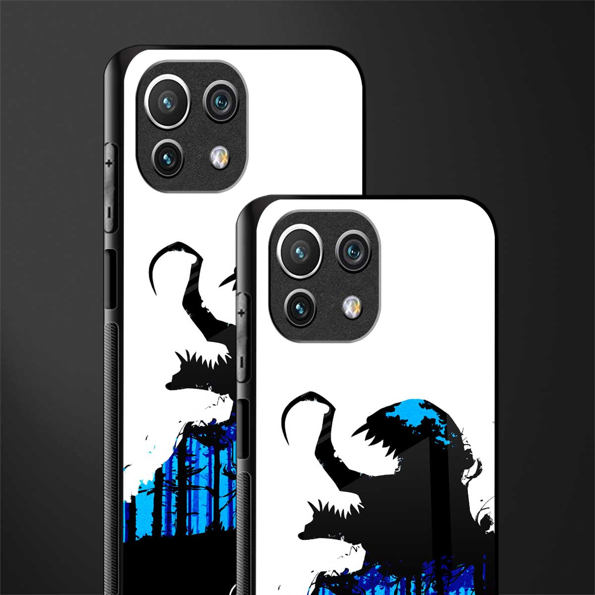 venom minimalistic glass case for mi 11 lite image-2
