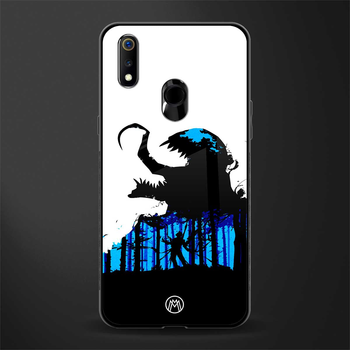 venom minimalistic glass case for realme 3 pro image