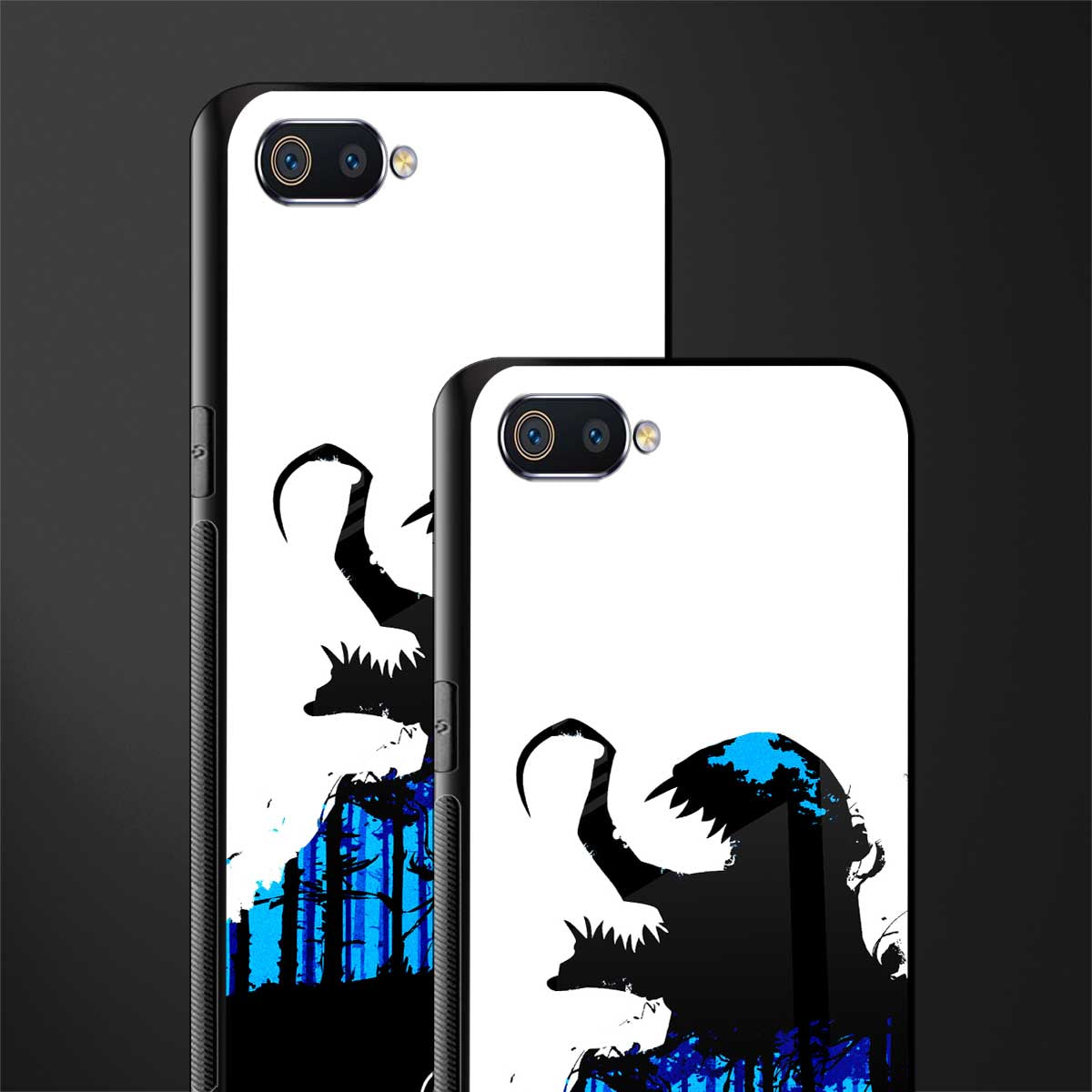 venom minimalistic glass case for oppo a1k image-2