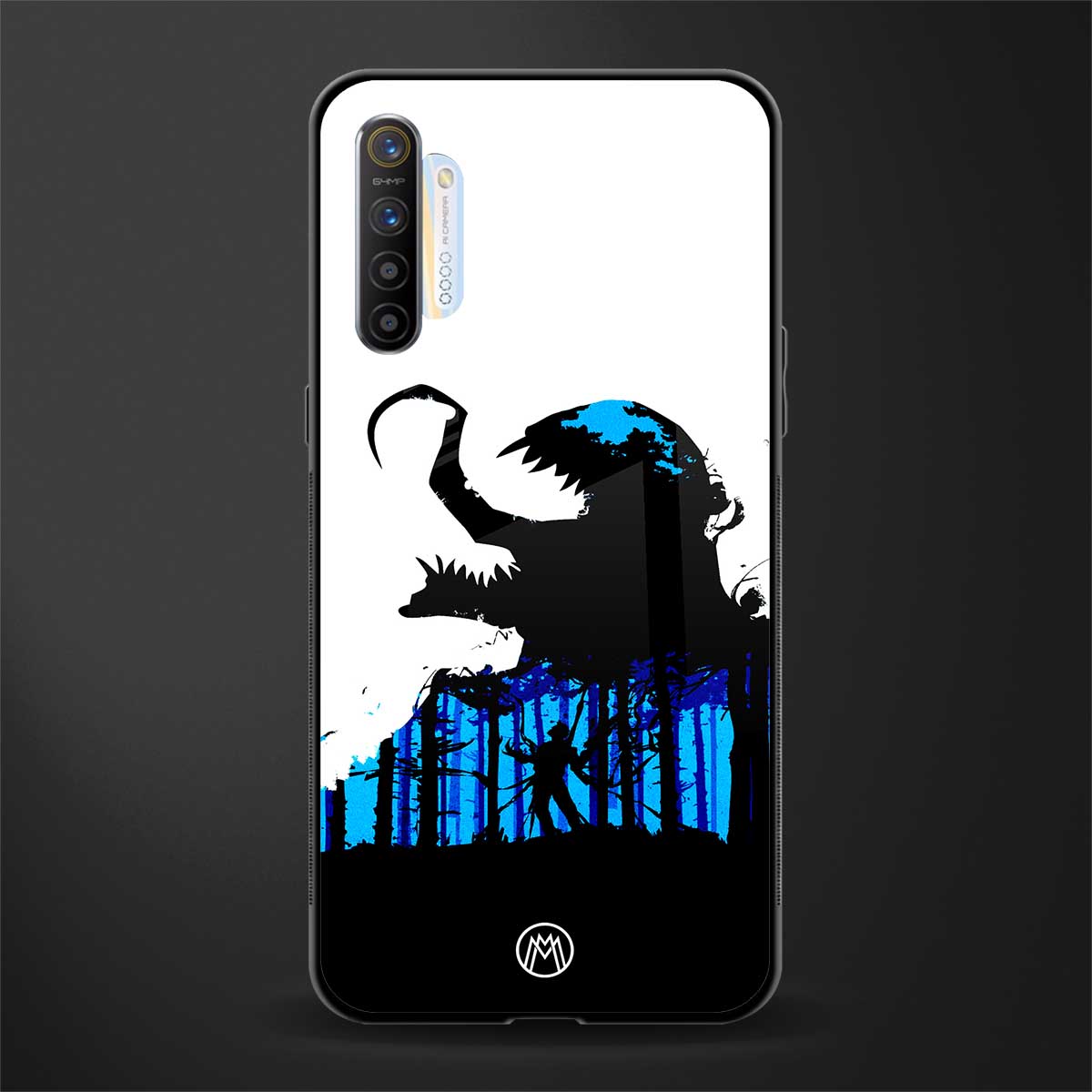 venom minimalistic glass case for realme x2 image