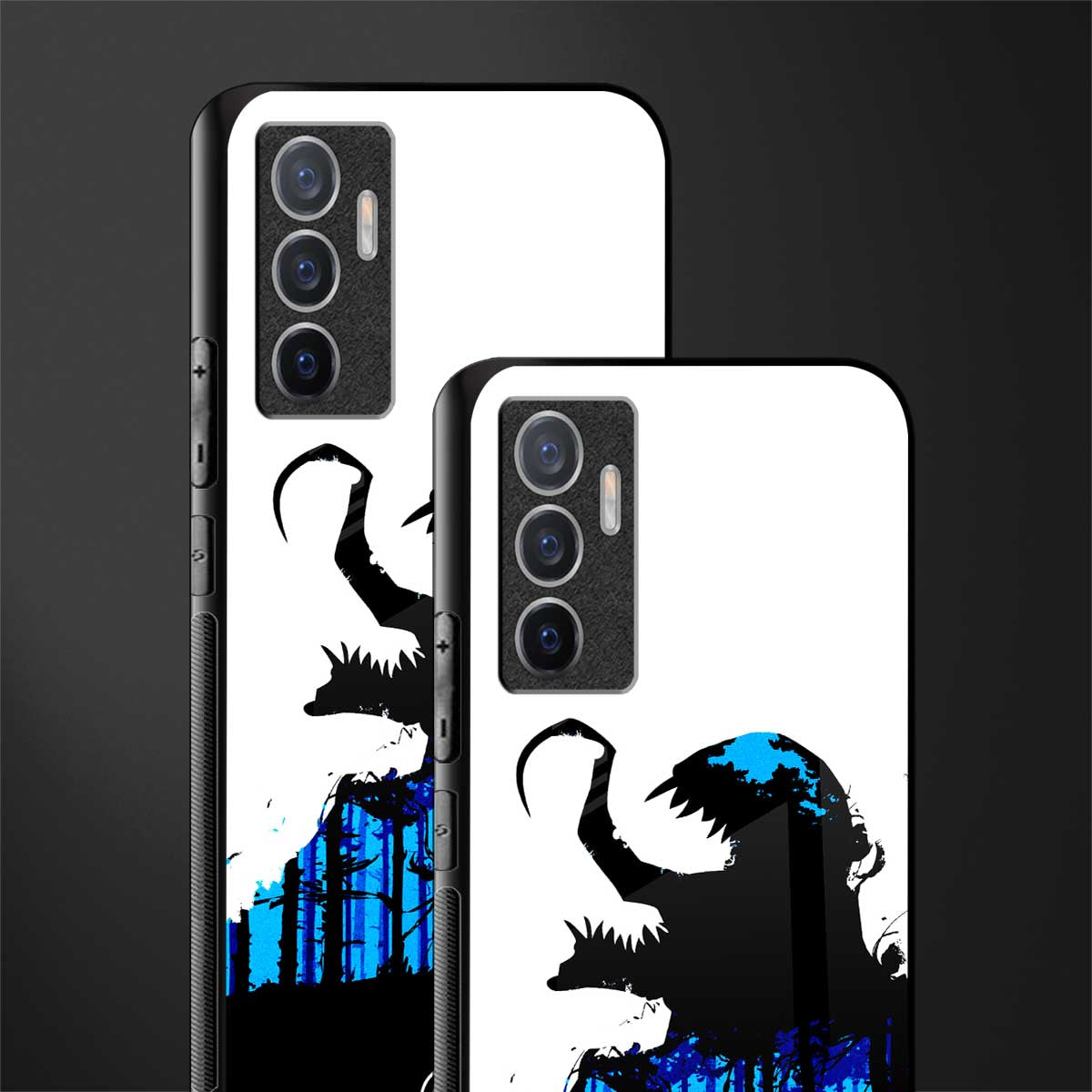 venom minimalistic glass case for vivo v23e image-2