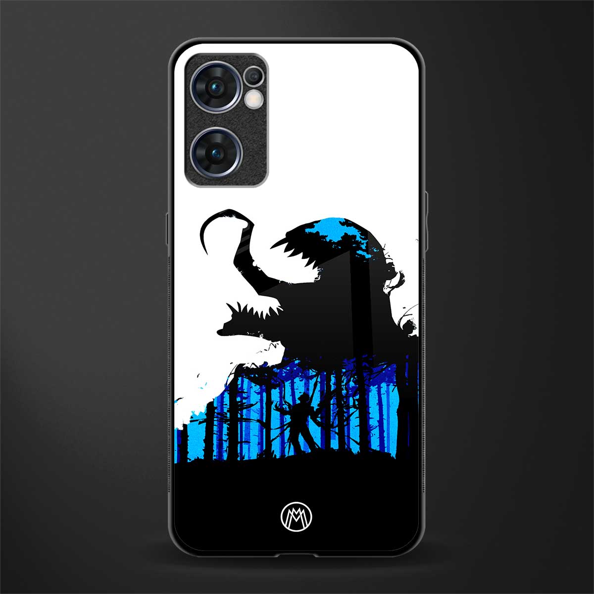 venom minimalistic glass case for oppo reno7 5g image
