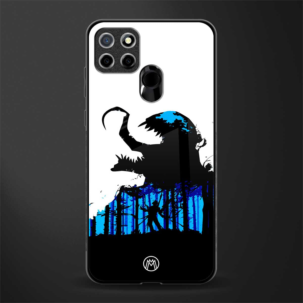 venom minimalistic glass case for realme narzo 20 image