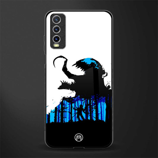 venom minimalistic glass case for vivo y20 image