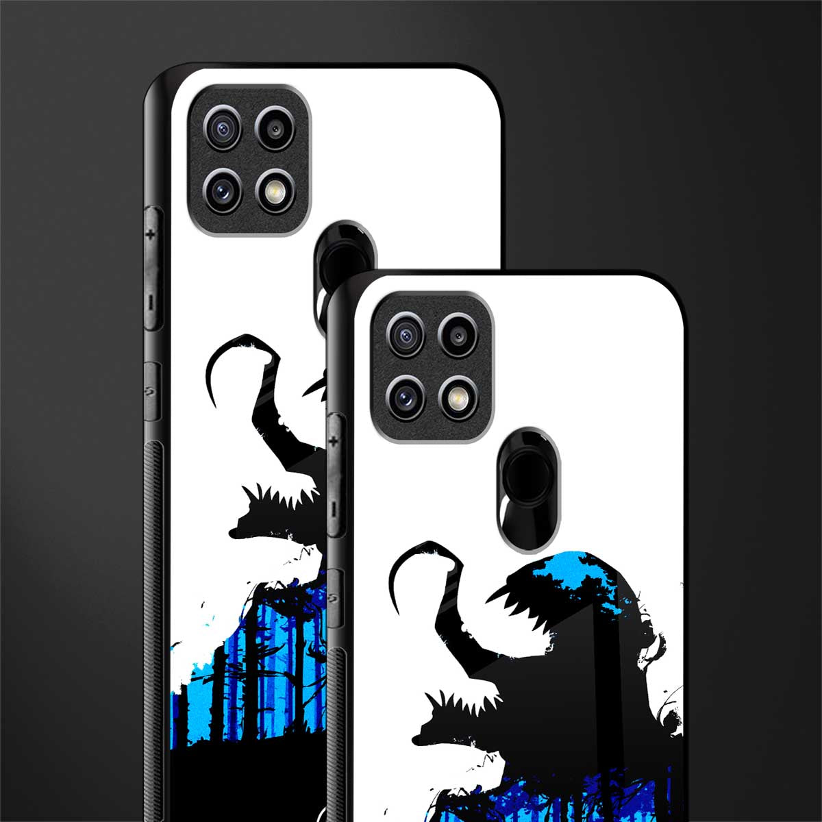 venom minimalistic glass case for oppo a15s image-2