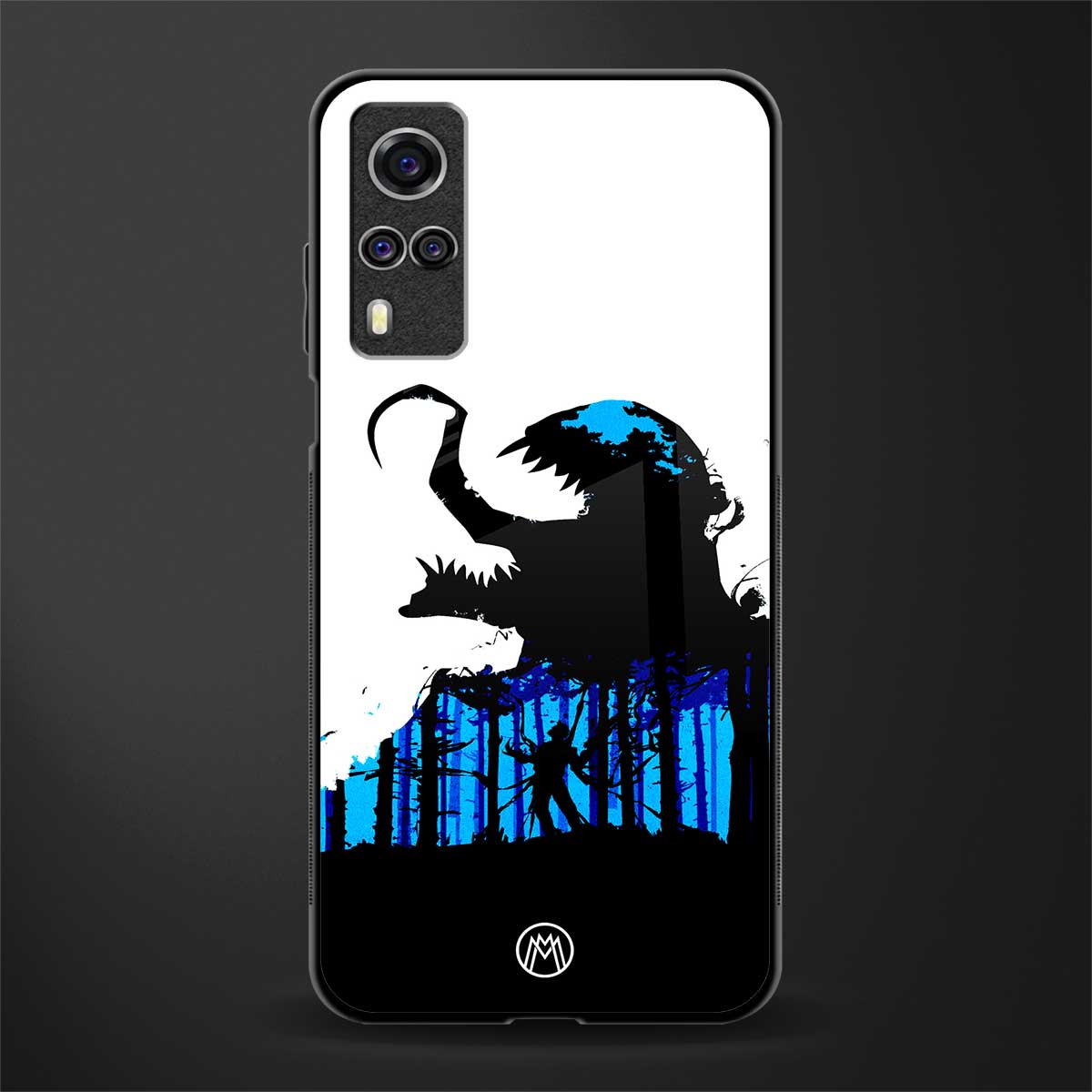 venom minimalistic glass case for vivo y51 image