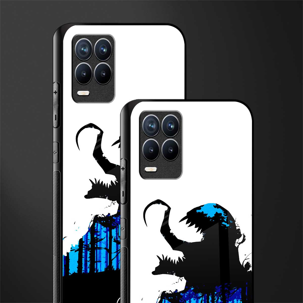 venom minimalistic glass case for realme 8 4g image-2