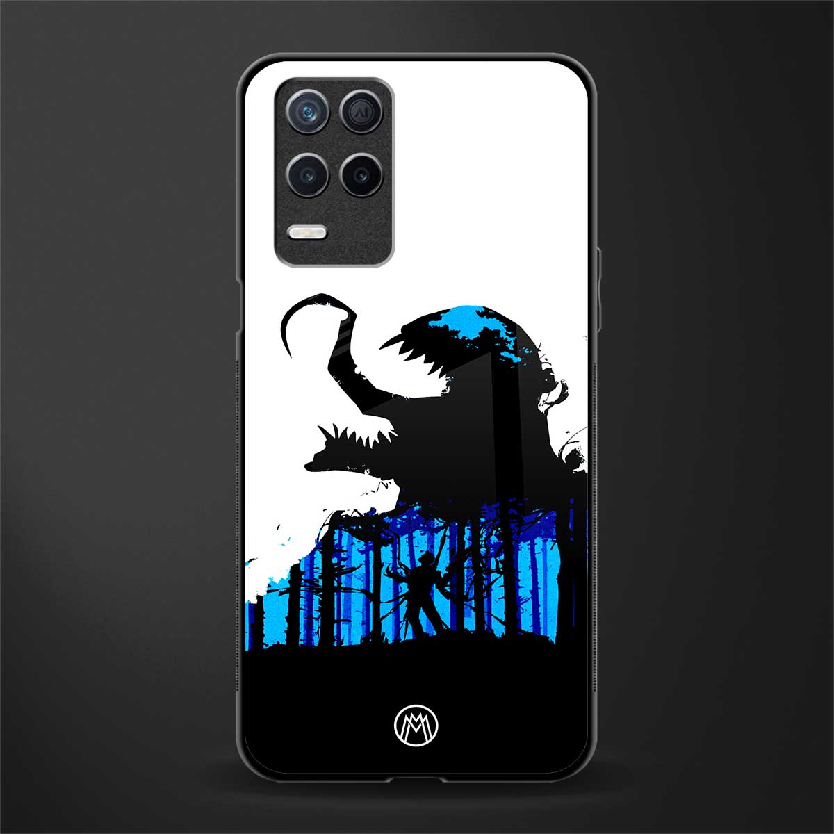 venom minimalistic glass case for realme narzo 30 5g image