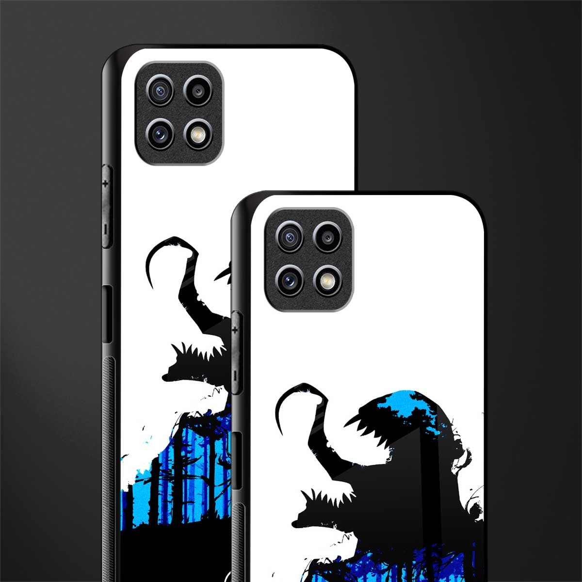 venom minimalistic glass case for samsung galaxy a22 5g image-2