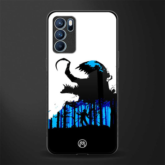 venom minimalistic glass case for oppo reno6 pro 5g image