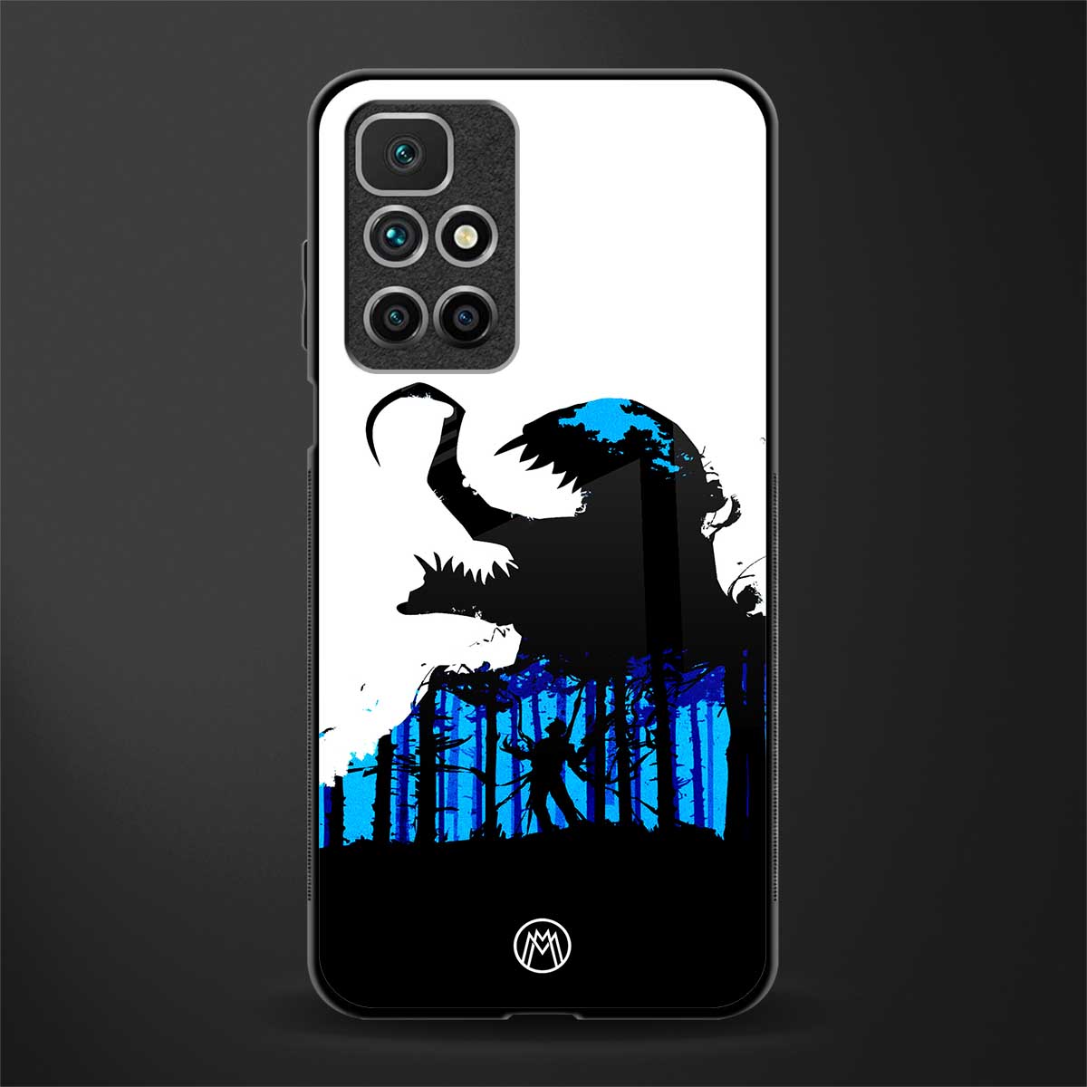 venom minimalistic glass case for redmi 10 prime image