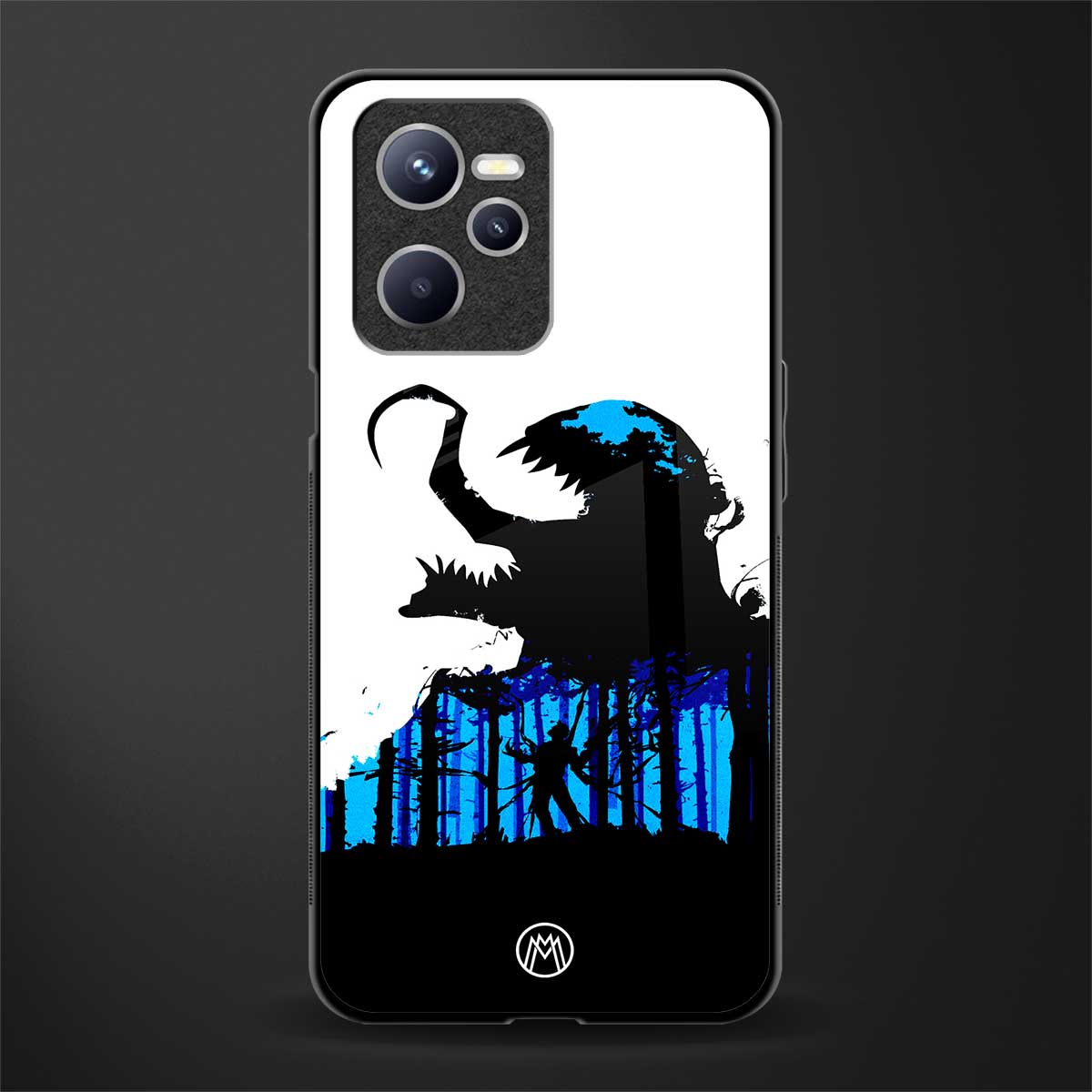 venom minimalistic glass case for realme c35 image