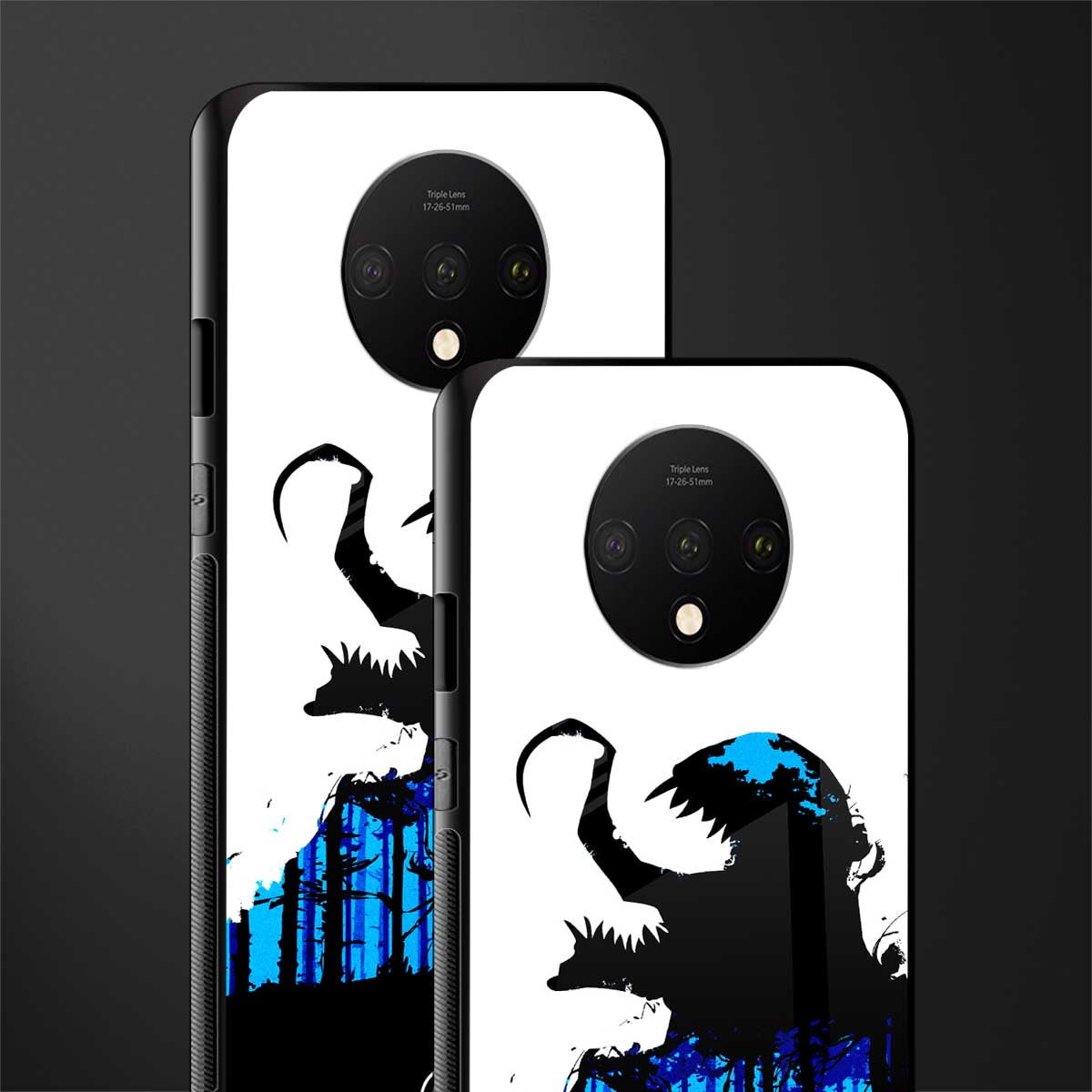 venom minimalistic glass case for oneplus 7t image-2