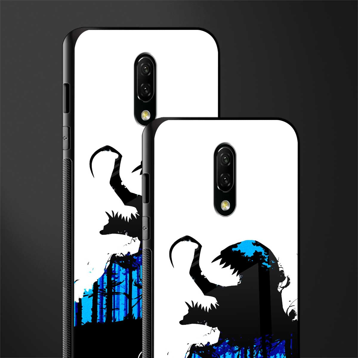 venom minimalistic glass case for oneplus 7 image-2