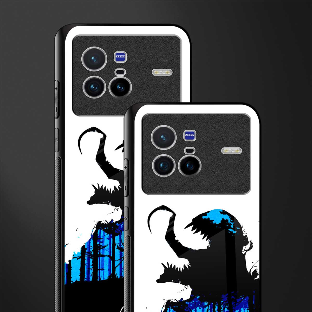 venom minimalistic glass case for vivo x80 image-2